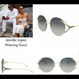 GUCCI SOPHISTICATED SUNGLASSES WITH ICONIC FORK CONCEPT WITH A GLASANT DESIGN Gucci - Sunglasses Gold-Gold-Brown 59 main image 3